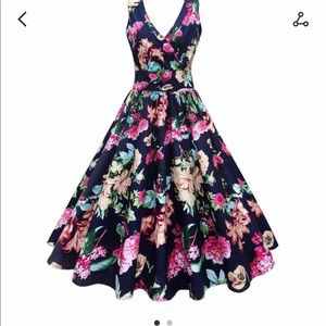 Plus Size Floral Dress